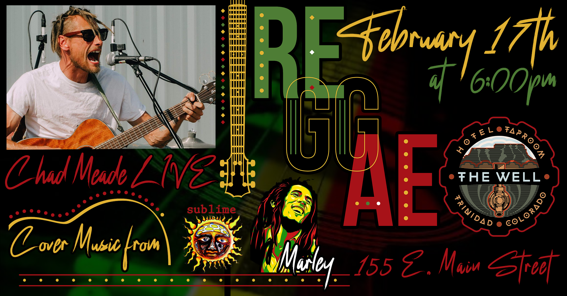 Live Music. Bob Marley & Sublime cover set.